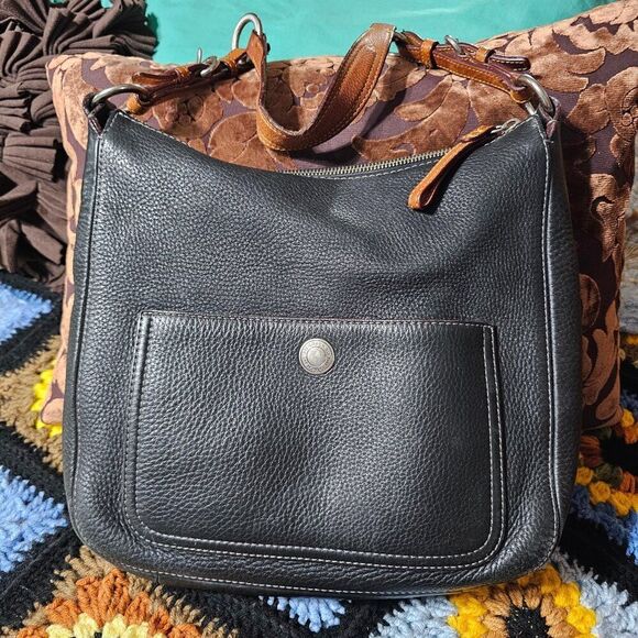 2005 Vintage Coach North South Chelsea Shoulder Bag Purse in Pebbled Leather - Picture 1 of 12